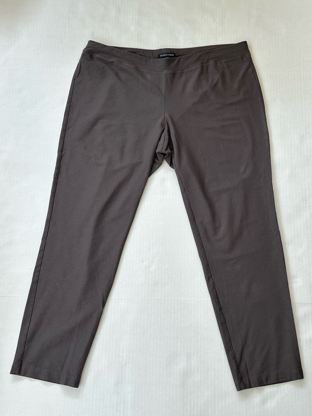 Eileen Fisher Washable Stretch Ankle Crop Pant Grey Size Women’s Large